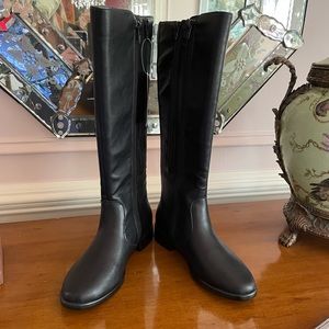 Aerosoles One Wish Black Extended Calf Boots